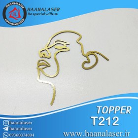 تصویر تاپر کیک چهره کد 212 