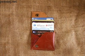 تصویر جاکارتی چرمی| کیف کارت اعتباری بانک 