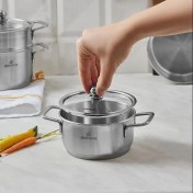 تصویر قابلمه کاراجا سایز ۱۲ استیل 