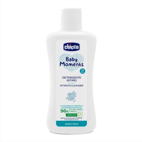 تصویر محلول پاک کننده ایتالیایی Chicco Baby Moments Intimate Cleanser چیکو ژل ضد حساسیت نقاط حساس نوزادان دختر 200 میل 