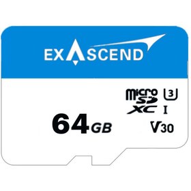 تصویر کارت حافظه MicroSDXC اگزاسند مدل Essential-X UHS-I U3 V10 64GB 90MB/s ExAscend Essential-X UHS-I U3 V10 64GB 90MB/s Memory Card