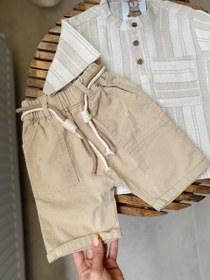 تصویر شلوارک لینن بامشی 