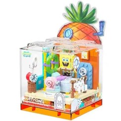 تصویر لگو خانه آناناسی باب‌اسفنجی برند Area-X مدل AB0023 با باکس شفاف 