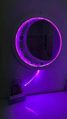 تصویر تابلو ماه برجسته با آینه سایز ۷۰ 