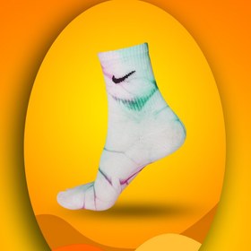 تصویر جوراب آبرنگی جین 12 جفتی 