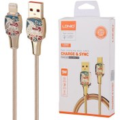 تصویر کابل لایتنینگ فست شارژ 30 وات الدینیو LS881 طول 1 متر 