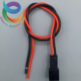 تصویر کانکتور ماده نر راهی 2 پین سیمدار SM 15cm 