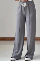 تصویر شلوار زنانه خط اتو دورس پنبه داخل کرکی - قرمز 