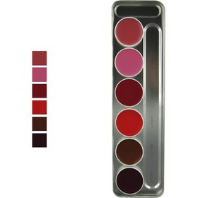 تصویر پالت رژ لب 6رنگ 