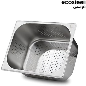 تصویر لگن بن ماری 1/3 پانچ استیل 