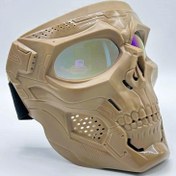 تصویر ماسک عینک دار اسکلت(فیس‌ماسک اسکلت) ا face mask شیلد موتور سواری face mask شیلد موتور سواری