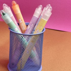 تصویر هایلایتر پاک کن دار رنگی 