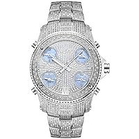 تصویر JBW Luxury Jet Seter مردانه 2.34 CTW ساعت مچی الماس با دستبند لینک فولادی ضد زنگ JBW Men's Luxury Jet Setter 2.34 ctw Diamond Wrist Watch with Stainless Steel Link Bracelet