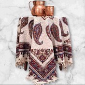 تصویر رومیزی سنتی قلمکار یک متری طرح پته لپی 