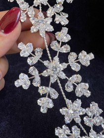 تصویر ریسه موی عروس کد 723 Bridal headband code 723