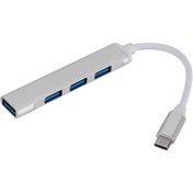 تصویر هاب 4 پورت تایپ سی USB-C ای پی لینک مدل 809 AP-link model C-809 Type c (USB-C) 4-port hub