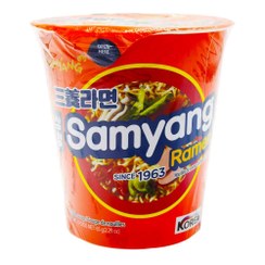 تصویر نودل ليوانی کره ای ساميانگ راميون 65 گرم SAMYANG مدل Ramen Samyang Ramen Korean Instant Noodle Soup Cup 65gr
