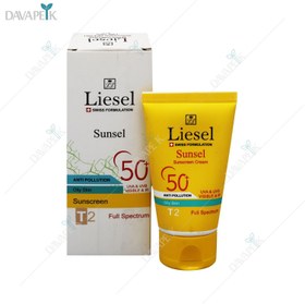 تصویر کرم ضد آفتاب لایسل سانسل رنگ T2 پوست چرب (Liesel sunsel oily skin T2) 