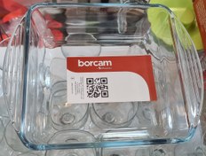 تصویر تابه مربع پیرکس بورجام پاشاباغچه کد ۵۹۸۵۴ Borcam Pasabahce Square Pyrex Pan Code 59854