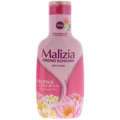 تصویر شامپو بدن مالیزیا Malizia مدل مونوی monoi عصاره گل نرگس و زعفران حجم 1000 میل Malizia Bagno Schiuma Bath Foam 1000 mil 