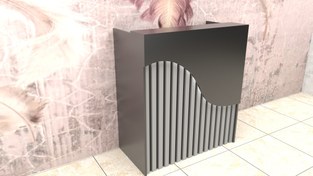 تصویر میز کانتر پیشخوان پذیرش و منشی مدل T266 - ۹۰ / Mdf 