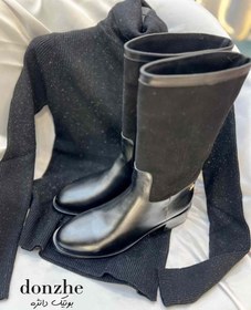 تصویر بوت بلند چرم طبیعی 