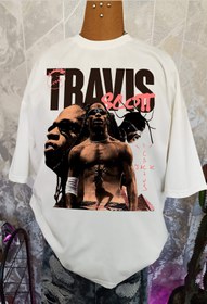 تصویر تیشرت گنگ پینترستی تراویس اسکات travis scott - L / سفید travis scott tee