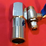 تصویر سه راهی استیل و شیر دسته گازی وارداتی 