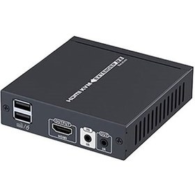 تصویر توسعه دهنده کی وی ام HDMI لنکنگ LKV375KVM Lenkeng LKV375KVM HDMI KVM Extender