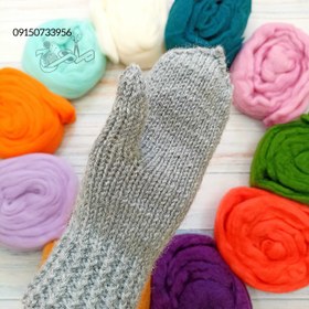 تصویر دستکش نیمه طرح "میو" 