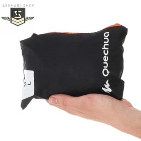 تصویر بادگیر کچوا نیم زیپ مشکی ضدآب از پلی استر 