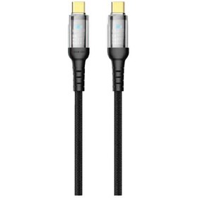 تصویر کابل تایپ سی به تایپ سی تاچ گرین Green type-c to type-c touch cable 