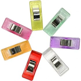 تصویر گیره کلیپسی الگو خیاطی کوچک ( بسته 10 عددی ) 