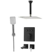 تصویر دوش توکار kwc مدل ورونا تیپ 4 مشکی 