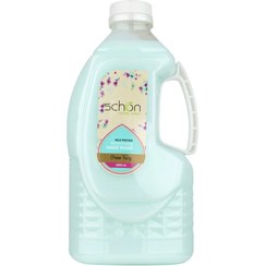 تصویر مایع دستشویی آنتی باکتریال کرمی سبزآبی گرین فیری 2000 میل شون Schon Green Fairy Milk Protein Moisturizing Hand Wash 2000ml