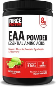 تصویر آمینو ای ای ای فورس فاکتور (294 گرمی) - Orange Mango Force Factor Essential Amino Acids, Full Spectrum EAAs Amino Acids Powder, Amino Acids Supplement for Women and Men to Support Healthy Muscle and Workout Recovery