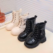 تصویر بوت وارداتی ورنی ساق بلند3490 