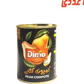تصویر کمپوت گلابی قوطی 350 گرم دیمو 