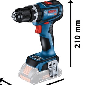 تصویر دریل شارژی چكشی بوش 18 ولت مدل GSB18V-90C Bosch GSB18V-90C 18V Professional Cordless Drill