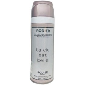 تصویر اسپری بدن زنانه رودیر مدل لا ویه است بله حجم 200 میلی لیتر Rodier Lavie Est Belle Body Spray