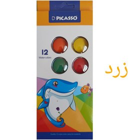 تصویر آبرنگ 12 رنگ کد WT1012 پیکاسو 