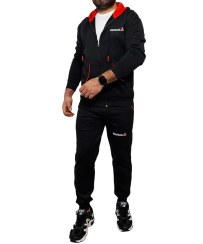 تصویر ست سویشرت شلوار کلاه دار مشکی Reebok ا Black Hooded Sweatshirt and Pants Set Reebok Model 1397 for Men Black Hooded Sweatshirt and Pants Set Reebok Model 1397 for Men