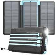 تصویر پاوربانک خورشیدی پاورولوژی مدل PPBCHA70 ظرفیت ۱۶ هزار میلی آمپر ساعت 