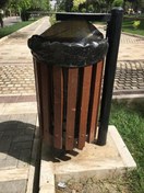 تصویر سطل زباله پارکی 