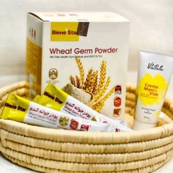 تصویر پودر جوانه گندم ۲۵ ساشه ای فاقد مواد نگهدارنده 