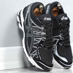 تصویر کتونی اسیکس + بند هدیه - Asics Kayano 20 / مشکی / Asics