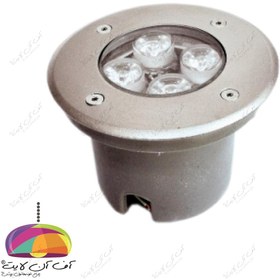 تصویر چراغ دفنی گرد مدل عطارد 4 وات زمرد نور 