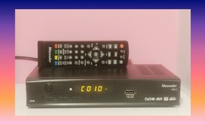 تصویر گیرنده دیجیتال مکسیدر مدل 2056 MX-2 استوک، در حد نو، بدون کارتن، کاملا سالم با کنترل نو و یک سال ضمانت