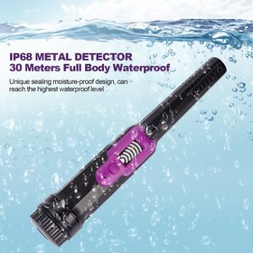 تصویر MAKINGTEC LED Display Fully Waterproof Metal Detector 3 Modes Handheld Pin Pointer Metal Detector IP68 Full-Waterproof Underwater to 50ft/15m Treasure Hunting Tool for Adults and Kids - ارسال 15 الی 20 روز کاری 