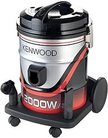 تصویر مخزن جاروبرقی طبل Kenwood 2000W 20L مخزن با سیم برق 8 متر طولانی ، فیلتر قابل جابجایی و قابل شستشو ، چند سطح برای دفتر خانه VDM40.000BR چند رنگی KENWOOD Drum Vacuum Cleaner 2000W 20L Tank with 8m Extra Long Power Cord, Removable &amp; Washable Filter, Multi Surface for Home Office VDM40.000BR Multicolor